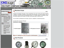 Tablet Screenshot of cngauge.com